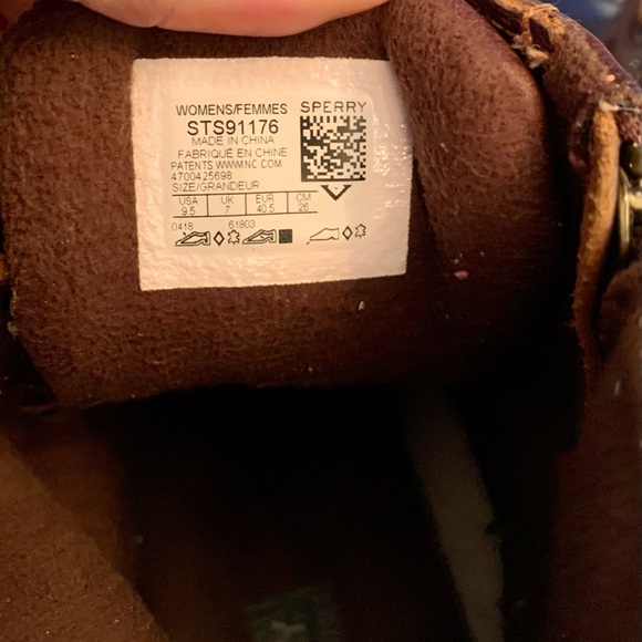 Sperry Saltwater Women's Sz 9.5M Weather Boot Leather & Rubber Rain boots - Picture 13 of 15